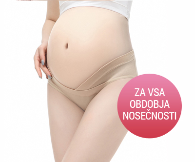 Komplet hlačk za nosečnice in močnejše postave (2 kosa)