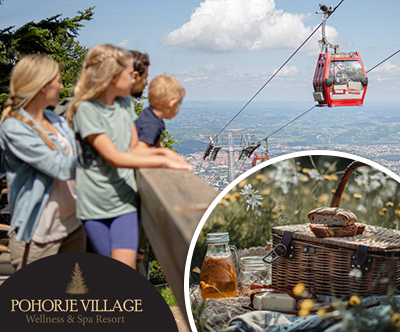 Pohorje Village, vožnja z gondolo in piknik košarica