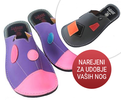 Mehki copati Lukass iz naravnega usnja