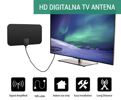 Notranja HD digitalna TV antena