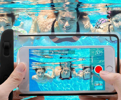 AquaBag, prosojna vodotesna torbica za telefon