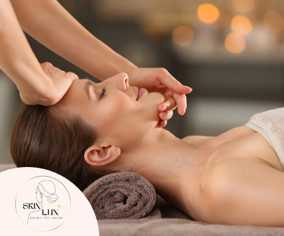 Salon SkinLux, masaža obraza, vratu in dekolteja