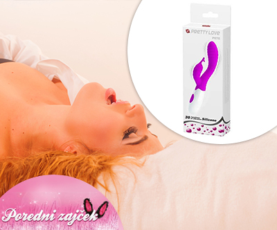 Kakovosten rabbit vibrator Pretty Love