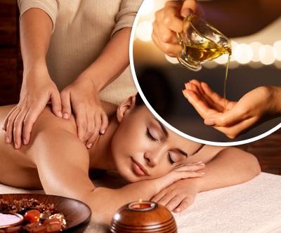 Masaža celega telesa z aromatičnim oljem