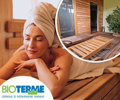 Wellness Bioterme: sprostitev v savni