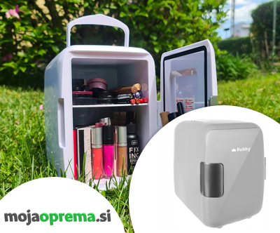 Prenosni turistični hladilnik 4L 12-220V v črni barvi