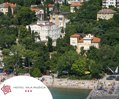 Hotel Vila Ružica 3*, Crikvenica: oddih s polpenzionom
