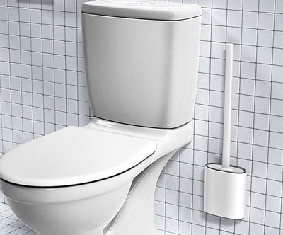 Silikonska WC ščetka + 2 samolepilna nosilca