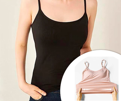 TankTop majica z všitim nedrčkom