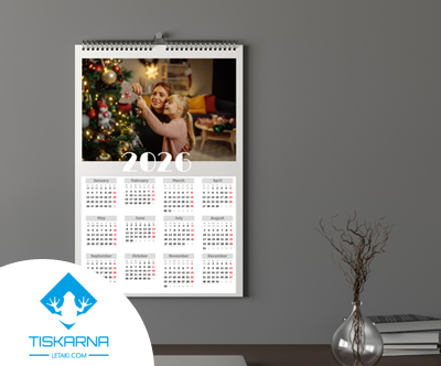 Personaliziran A3 koledar z vašimi slikami (13 listov)