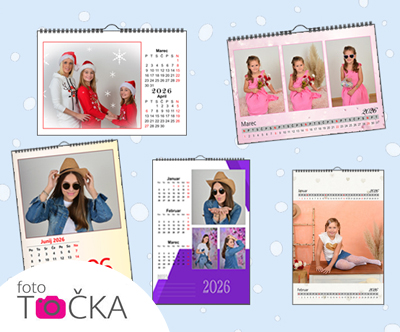 Personaliziran stenski koledar z vašimi fotografijami
