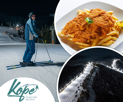 Smučarski center Kope: smucarska vozovnica z malico Smučarski center Kope: smucarska vozovnica z malico