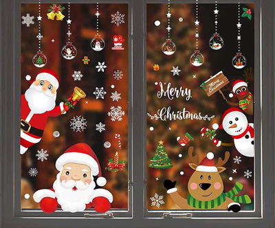 Čudovite božične nalepke za okna WindowStickers