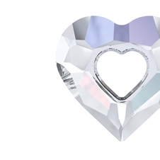 Ogrlica Dvojno srce severni sij s kristali Swarovski®