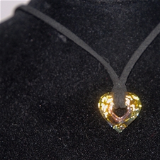 Ogrlica Dvojno srce severni sij s kristali Swarovski®