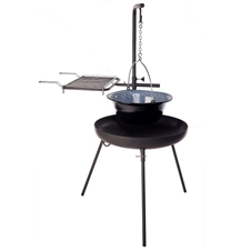 Večnamensko kurišče Pixie 4v1, kuhanje, pečenje