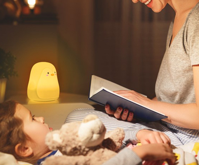 Mehka silikonska LED nočna lučka, 3 modeli Mehka silikonska LED nočna lučka, 3 modeli