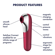 Premium vibrator in stimulator klitorisa Satisfyer Dual
