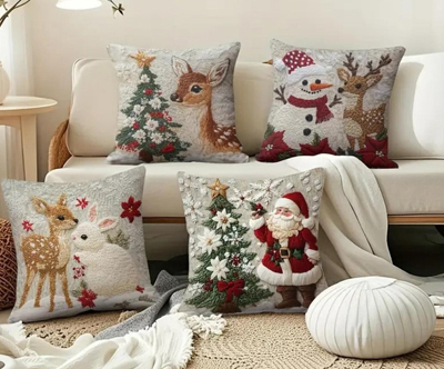 CutePillows, božične prevleke za blazine, 4 kosi