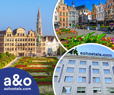 A&O hostel Belgija, Antwerpen, Bruselj 