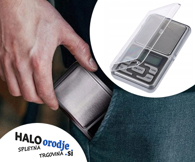 Digitalna žepna tehtnica z LCD zaslonom Digitalna žepna tehtnica z LCD zaslonom