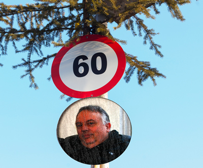 Personalizirani rojstnodnevni znak za okrogle obletnice