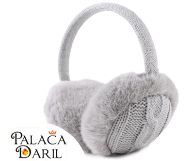 Modne žične slušalke iz umetnega krzna Modne žične slušalke iz umetnega krzna