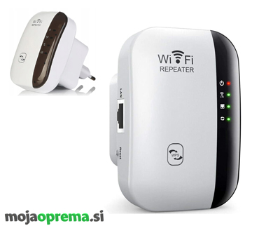 Brezžični repeater router z 2.4 GHz in 300 Mb/s