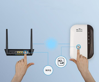 Brezžični repeater router z 2.4 GHz in 300 Mb/s