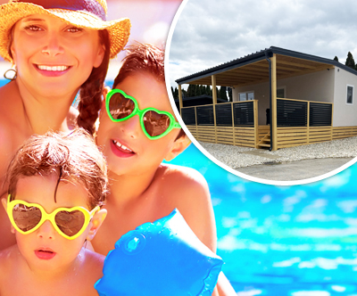 Mobilna hiška, M. Toplice: počitnice s kopanjem