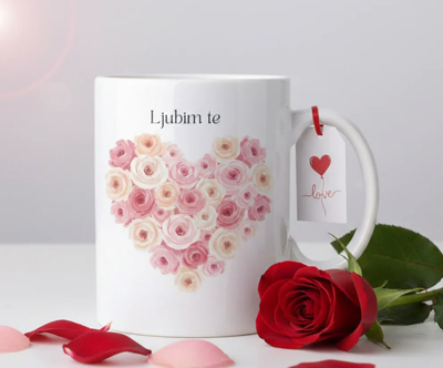 Darilni set s skodelico in posvetilom Darilni set s skodelico in posvetilom