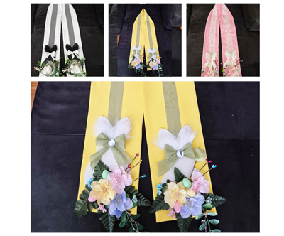 Unikatna double swag velikonočna dekoracije za vrata