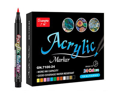 24 akrilnih flomastrov Acrylic markers