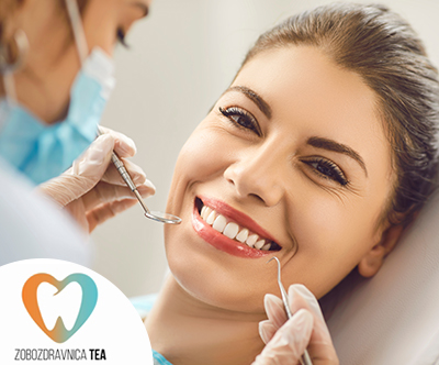 Zobozdravnica Tea: čiščenje zobnega kamna Zobozdravnica Tea: čiščenje zobnega kamna