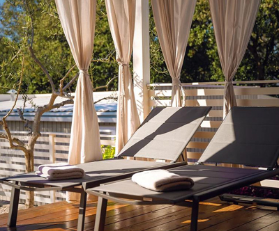 Najem mobilne hiške Deluxe; Camping Tina 4* Vrsar