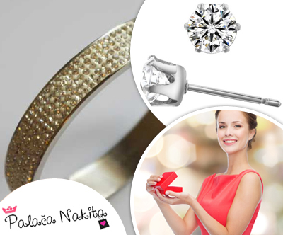 Čudovit 3-delni set nakita s kristali Swarovski®