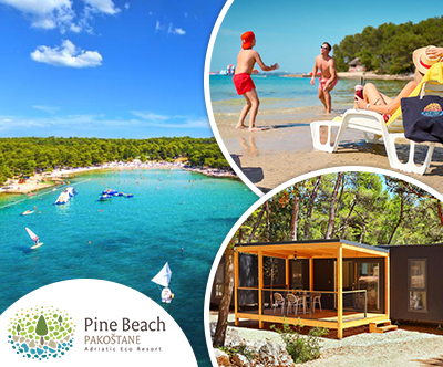 Pine beach resort, Pakoštane: mobilne hiške