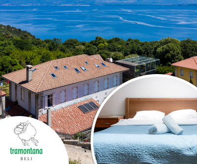 Pansion Tramontana, Cres: oddih s polpenzionom