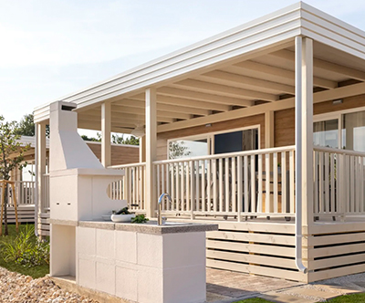 Kamp Valkanela, Vrsar: mobilne hiške Premium BBQ