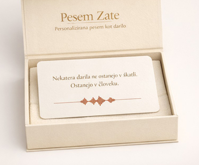 Najbolj osebno darilo: personalizirana pesem po meri