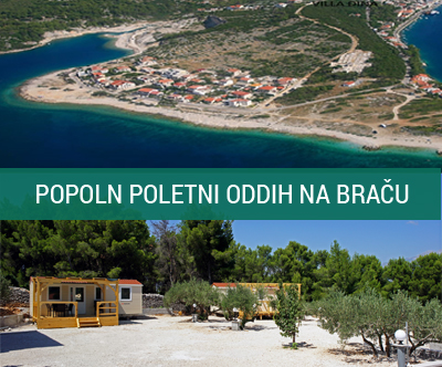 Kamp Antonia, Brač: poletje v mobilni hiški