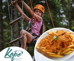 Adrenalinski park Kope: vstopnica z malico