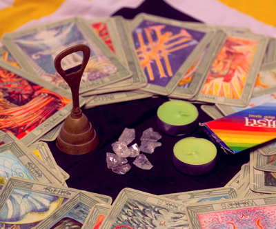 Vpolged v tarot karte, vedeževalka Moytsa