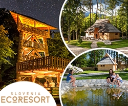 Slovenia Eco resort, glamping hiške: oddih v naravi