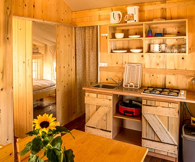 Kamp Veli Jože, Savudrija: glamping šotor