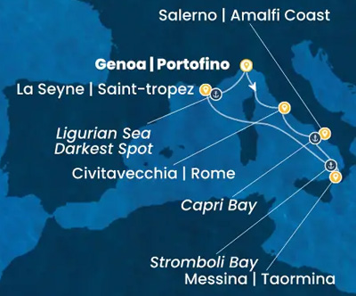 Costa Fascinosa Italija-Sicilija-Francija Costa Fascinosa Italija-Sicilija-Francija