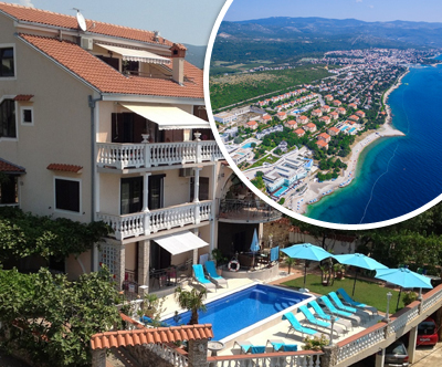 Apartmaji Villa Vera, Novi Vinodolski: vila z bazenom Apartmaji Villa Vera, Novi Vinodolski: vila z bazenom