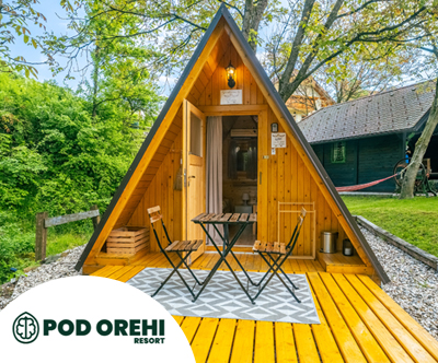 Resort pod orehi, glamping Luna, Bled