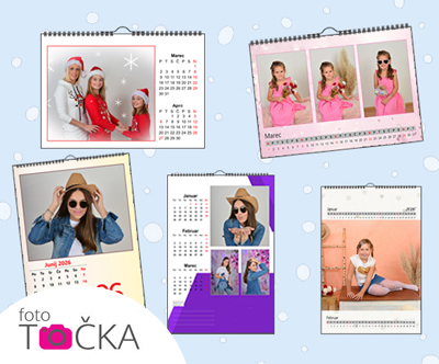 Personaliziran stenski koledar z vašimi fotografijami