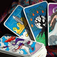 Vedeževanje s tarot kartami preko video klica